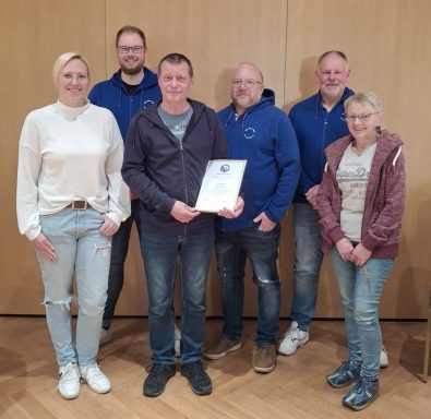 Der Vorstand mit unserem neuen Ehrenpräsidenten Christian Boese